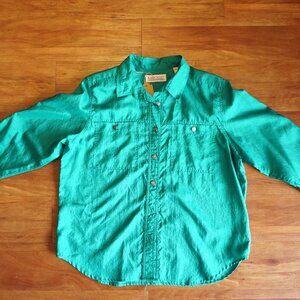 Polyester Green Blouse